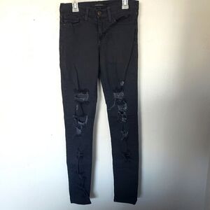 Flying Monkey Black Distressed Skinny Jeans 25